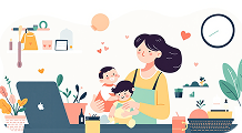 子育て中のママさん